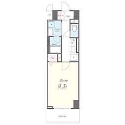 パルファンドゥジョア 1Kの間取図画像