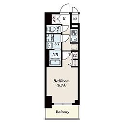S-RESIDENCE熱田2 1Kの間取図画像