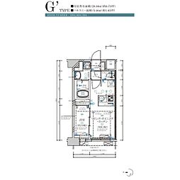 ディアレイシャス名古屋大須通 1LDKの間取図画像