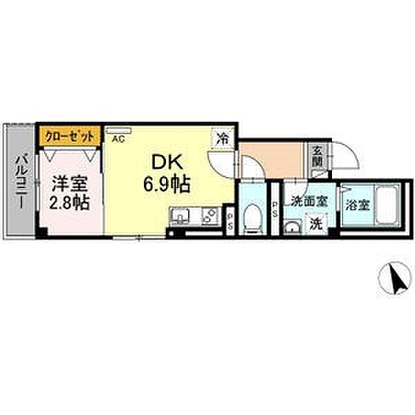 愛知県名古屋市西区幅下１丁目(賃貸マンション1LDK・4階・28.50㎡)の写真 その2