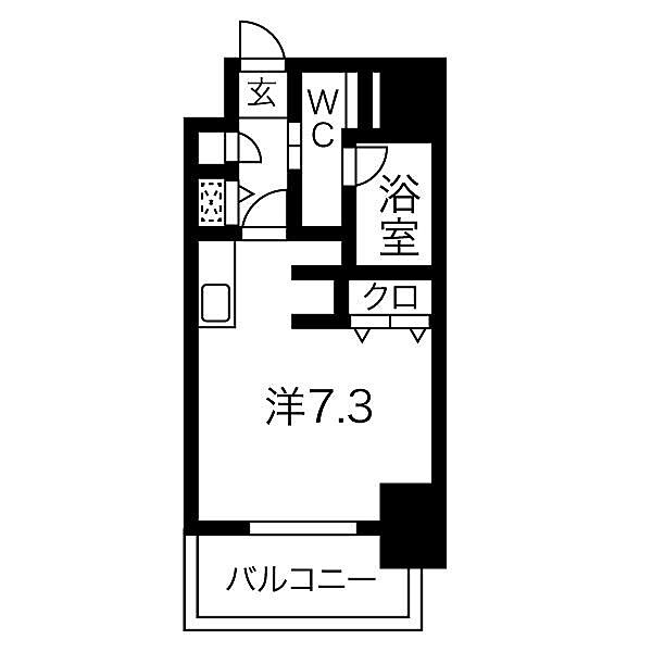 愛知県名古屋市熱田区一番３丁目(賃貸マンション1R・11階・24.18㎡)の写真 その2