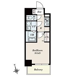 S-RESIDENCE今池arcana 5階1Kの間取り