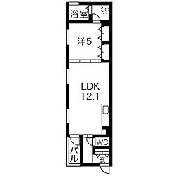 PHILIA 1st 3階1LDKの間取り