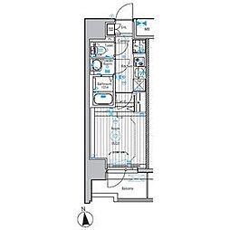 メイクスアート上前津VI 12階1Kの間取り