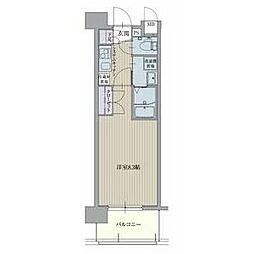 パルティール黒川 2階1Kの間取り