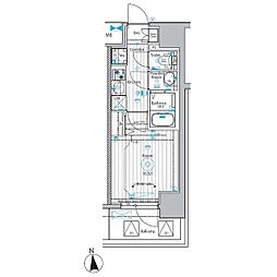 メイクスアート上前津VI 13階1Kの間取り