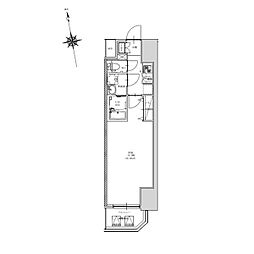 CREST TAPP金山 3階1Kの間取り