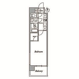 レジデンシア今池 7階1Kの間取り