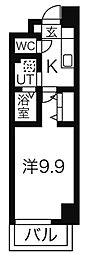 リシュドール鶴舞公園 6階1Kの間取り
