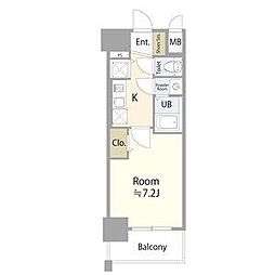 エスリード金山ル・グラン 11階1Kの間取り