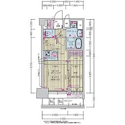 プレサンス上前津ディアシス 11階1LDKの間取り