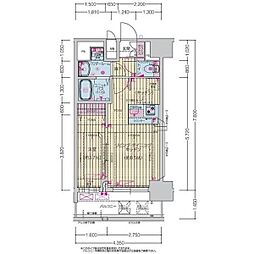 プレサンス上前津ディアシス 12階1LDKの間取り