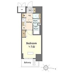 SHOKEN Residence名古屋<太閤通> 4階1Kの間取り