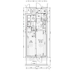 エステムコート名古屋上前津 5階1DKの間取り