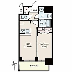 RICHED’OR古出来 5階1LDKの間取り