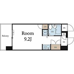 コンフォルト鶴舞 9階ワンルームの間取り