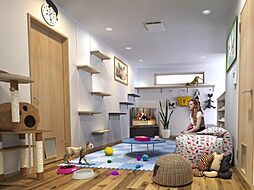 Coco Cat 岩塚 201 2階1LDKのリビング/ダイニング