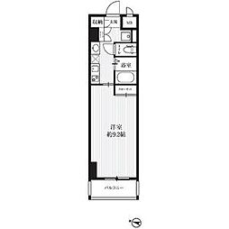 名古屋市営名城線 久屋大通駅 徒歩5分の賃貸マンション 6階1Kの間取り