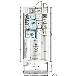 エステムコート名古屋サウスネクスト 3階1Kの間取り