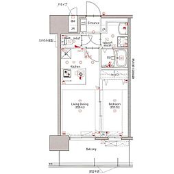 間取図画像 1LDK