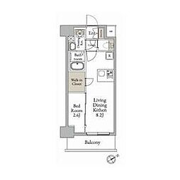 LiveFlat千種WEST 1LDKの間取図画像