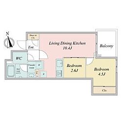 間取図画像 2LDK