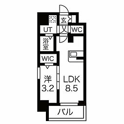 ファステート栄セントラル 1LDKの間取図画像