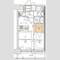 MAXIV大須観音 1LDKの間取図画像