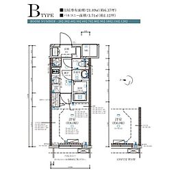 ディアレイシャス名古屋大須通 1Kの間取図画像