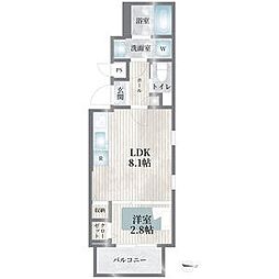 名古屋市北区城東町5丁目アパート 1LDKの間取図画像
