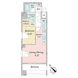 ポルタニグラ千種 1LDKの間取図画像