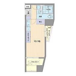 ライブコート千種 ワンルームの間取図画像