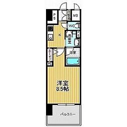 セレニティー大須 1Kの間取図画像