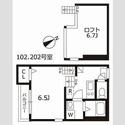 ラグジュアリーレジデンス御器所 1Kの間取図画像