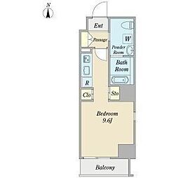 グレーシアコート金山 1Kの間取図画像