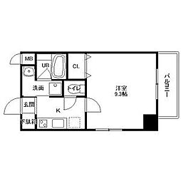 アプレシオ伝馬町 1Kの間取図画像