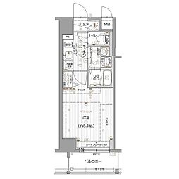 エスリード名古屋東別院 1Kの間取図画像