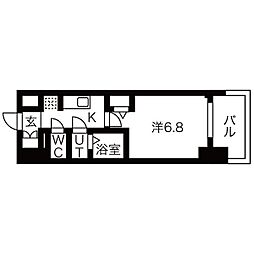 ファステートNAGOYA今池バレンシア 1Kの間取図画像