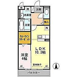 ラメゾンドB5 1LDKの間取図画像