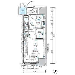 ディアレイシャス名古屋中村公園II 1Kの間取図画像