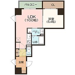 ミリオレビータ金山 1LDKの間取図画像