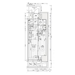 エステムコート名古屋上前津 1DKの間取図画像