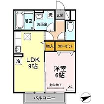 ステラ　B棟 105 ｜ 岡山県岡山市南区新保1197-2（賃貸アパート1LDK・1階・40.07㎡） その2