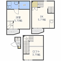 福岡県福岡市東区松島5丁目（賃貸アパート1DK・1階・27.73㎡） その2