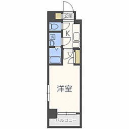 アクタス桜坂レノア 1Kの間取図画像