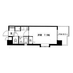 エルピス高宮駅前 1Kの間取図画像