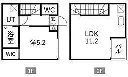 fluke i-terrace 1LDKの間取図画像