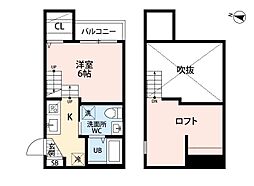 ヴァンクール二日市 ワンルームの間取図画像