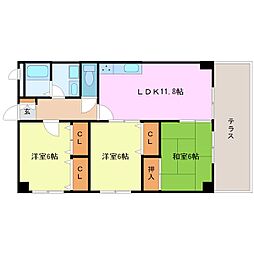 DYNASTIE8 3LDKの間取図画像