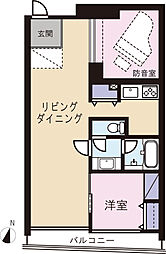 金線 2LDKの間取図画像